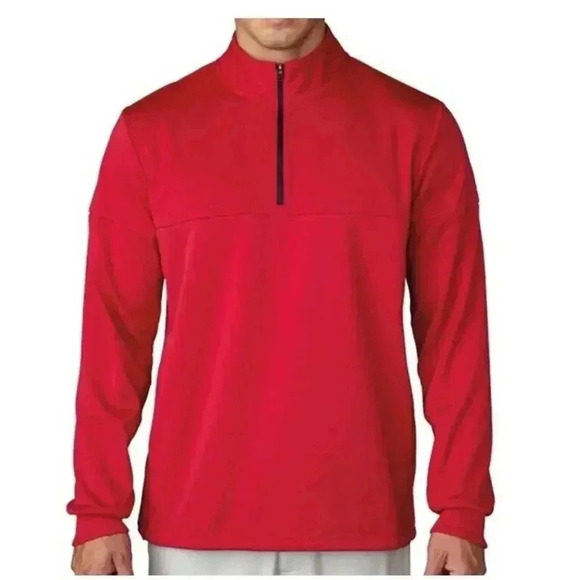 adidas Other - Adidas ClimaWarm Textured Dot 1/2 Zip Pullover Red Size 2XL. Golf, Outdoor